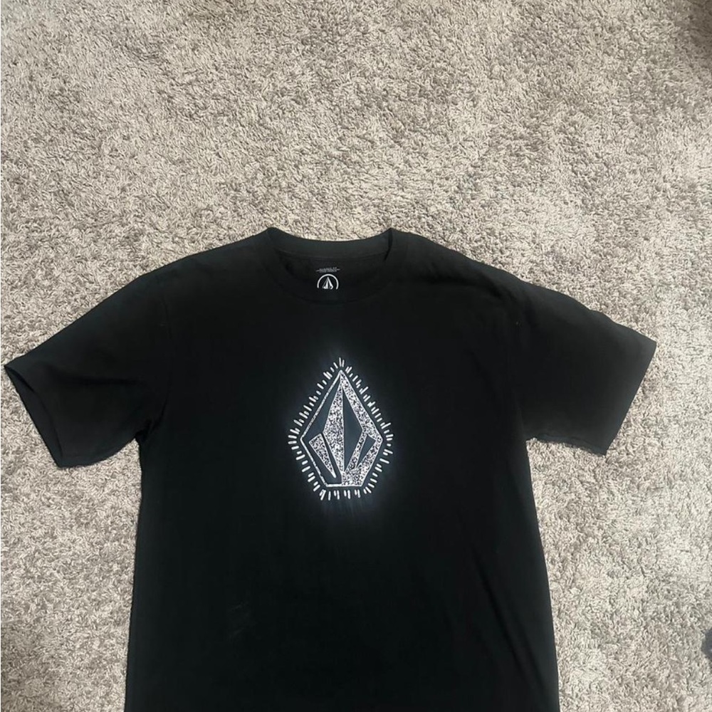Volcom Black Tee with White Graphic